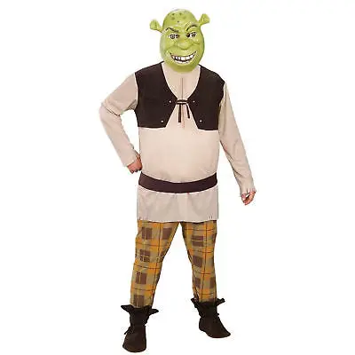 

Custom Made Shrek Cosplay Costume top+pant+mask+gloves