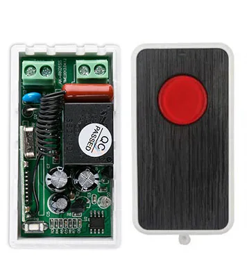 

NEW AC220V 1CH RF Remote Control Switch System teleswitch 1X Transmitter + 1 X Receiver 1ch relay smart home z-wave 315/433 MHZ