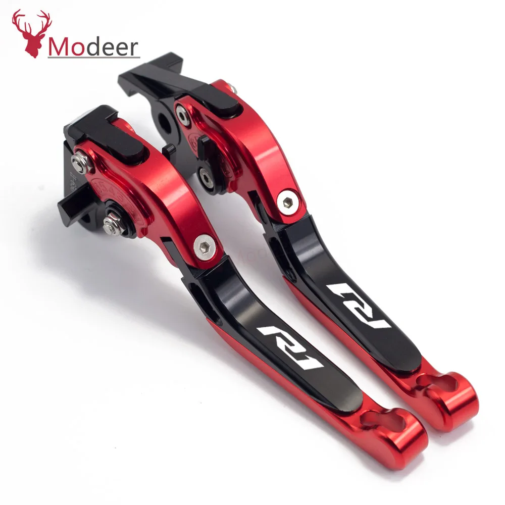 Motorcycle Accessories Adjustable Brakes Clutch Levers Handle Bar For YAMAHA YZFR1 YZFR1S YZF R1 S - Цвет: Red B