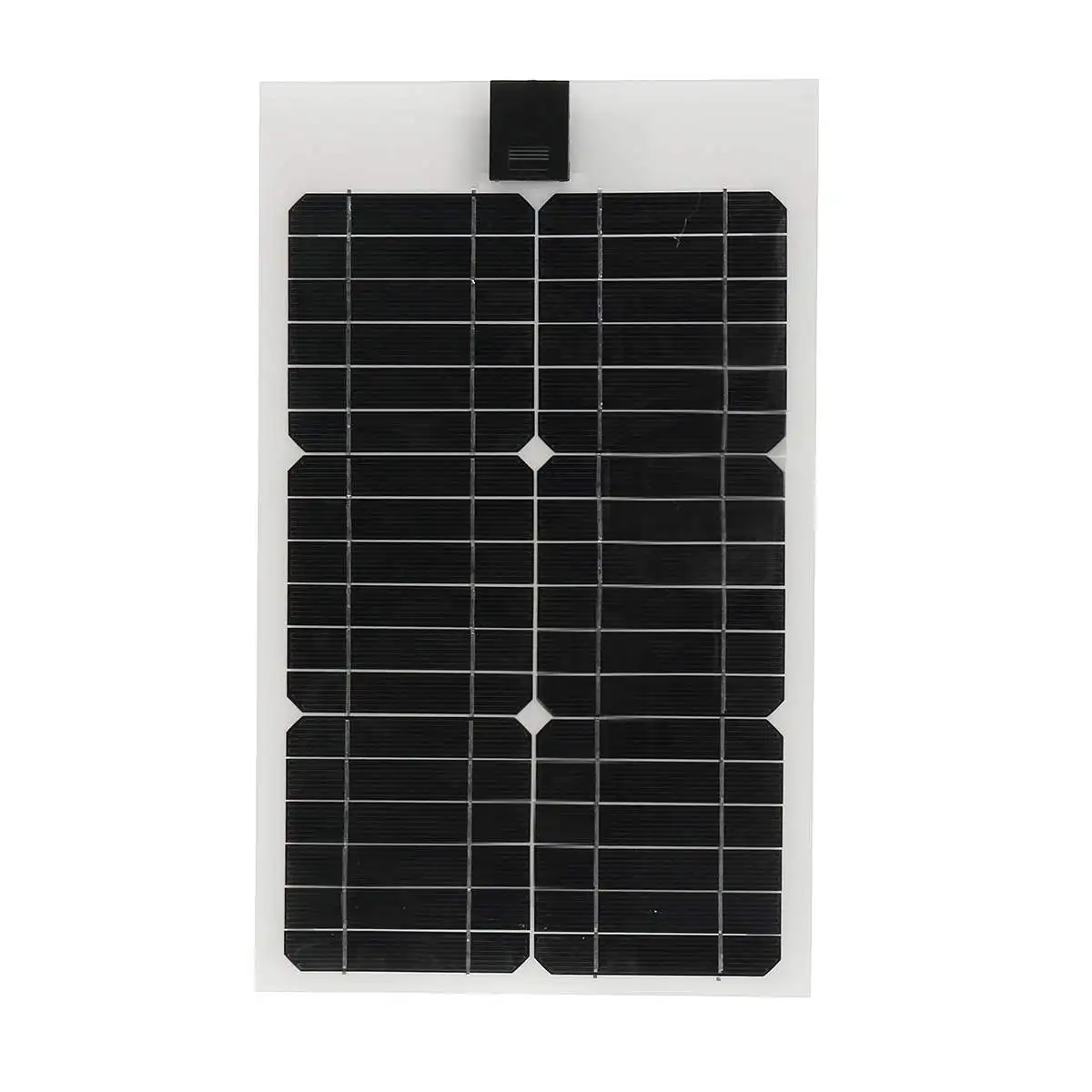 Гибкая панель солнечных батарей 12 В 20 Вт солнечное зарядное устройство для зарядки автомобильного аккумулятора 18 в Монокристаллический Модуль для Hause, крыши, лодки - Цвет: Front Junction Box
