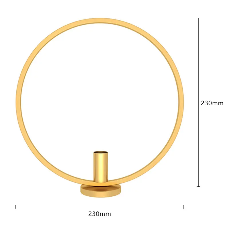 Креативная металлическая Геометрическая круглая Подсвечник домашний Настенный декор Европейский 3D подсвечник - Цвет: 9