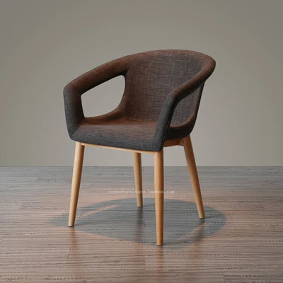 Луи Мода Конференц-стулья из твердой древесины мягкие сумки кресла японский стиль ткани и ветряные стулья для банкета - Цвет: Reference colorcardJ