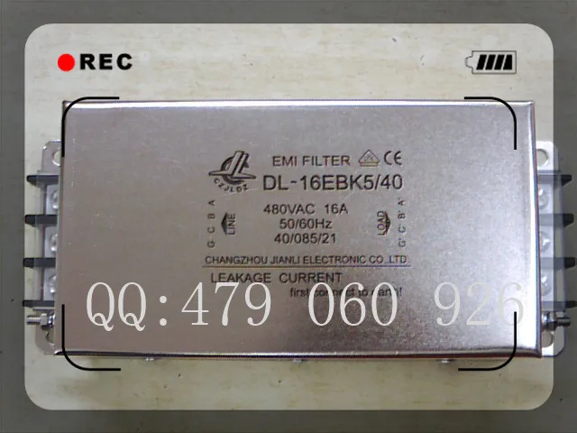 

[ZOB] Jianli EMI inverter input power filter DL-16EBK5/40