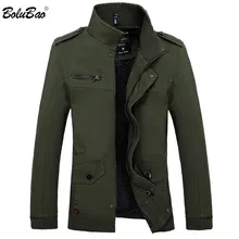 BOLUBAO новая мужская куртка модная качественная хлопковая Осенняя мужская куртка Военная ветровка верхняя одежда мужские черные куртки пальто