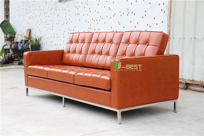 U-BEST FLORENCE KNOLL SOFA 3 SEATER BROWN (2)