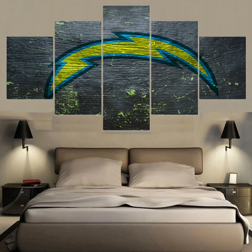

Hot Football Team Los Angeles Chargers Paintings Wall Art Home Decor Picture Canvas Painting Calligraphy For Living Room Bedroom