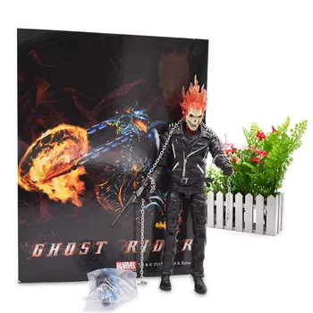 

9" 23 cm Ghost Rider Johnny Blaze PVC Action Figure Articular Movable Collectible Model Toy Christmas Gift For Children