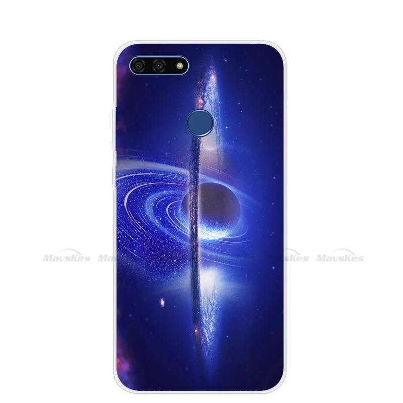 Чехол для Huawei Honor 7C 5 7 дюйма чехол накладка из мягкого силикона и ТПУ чехлы C