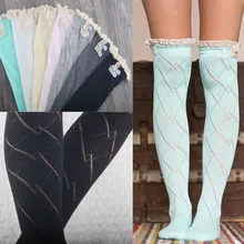 Весенние тонкие стильные женские красивые гетры с вырезами и кружевами выше колена, вязаные носки женские носки, обрезные манжеты