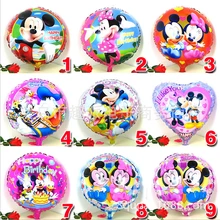 1pcs 18inch mickey minnie mouse print foil helium ballon baby shower birthday christmas party decoration balloon child kids toy
