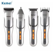 Kemei Перезаряжаемые Электрический Для мужчин бритвы Бритвы волосы clipper нос Волосы Триммер бакенбарды лезвие удаления волос резак