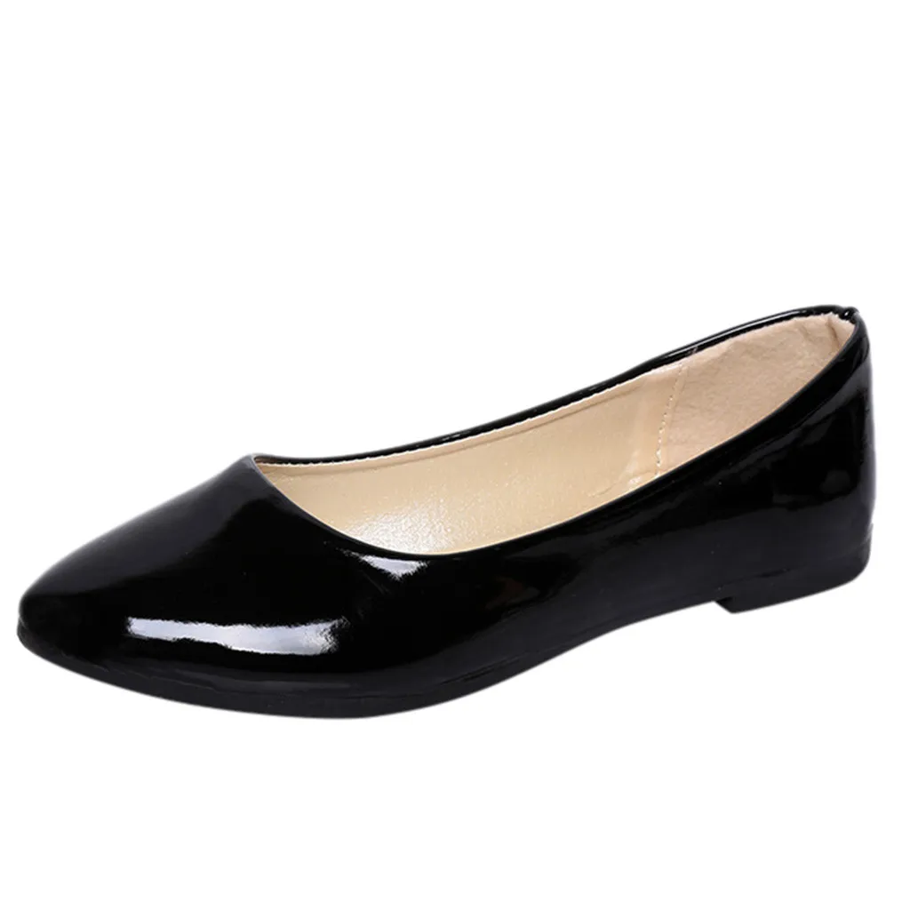 

2020 chaussures femme обувь женская Women's Ladies Ankle Flat Loafers Slip On Flock Roman Casual Shoes zapatillas mujer #35