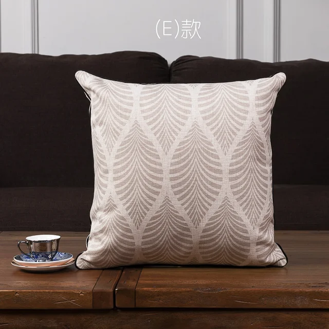 Funda de almohada decorativa Vintage con almohadones verdes grises y