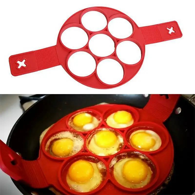 Силиконовая форма для выпечки чайник не прилипающий для готовки инструмент Яйцо Кольцо для приготовления Блинов флип Форма для яиц контейнер для яйца с сыром Кухня гаджет