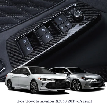 

QCBXYYXH Car Styling Windows Control Panel Sequins Internal Door Windows Switch Lift Panel Cover For Toyota Avalon XX50 2019