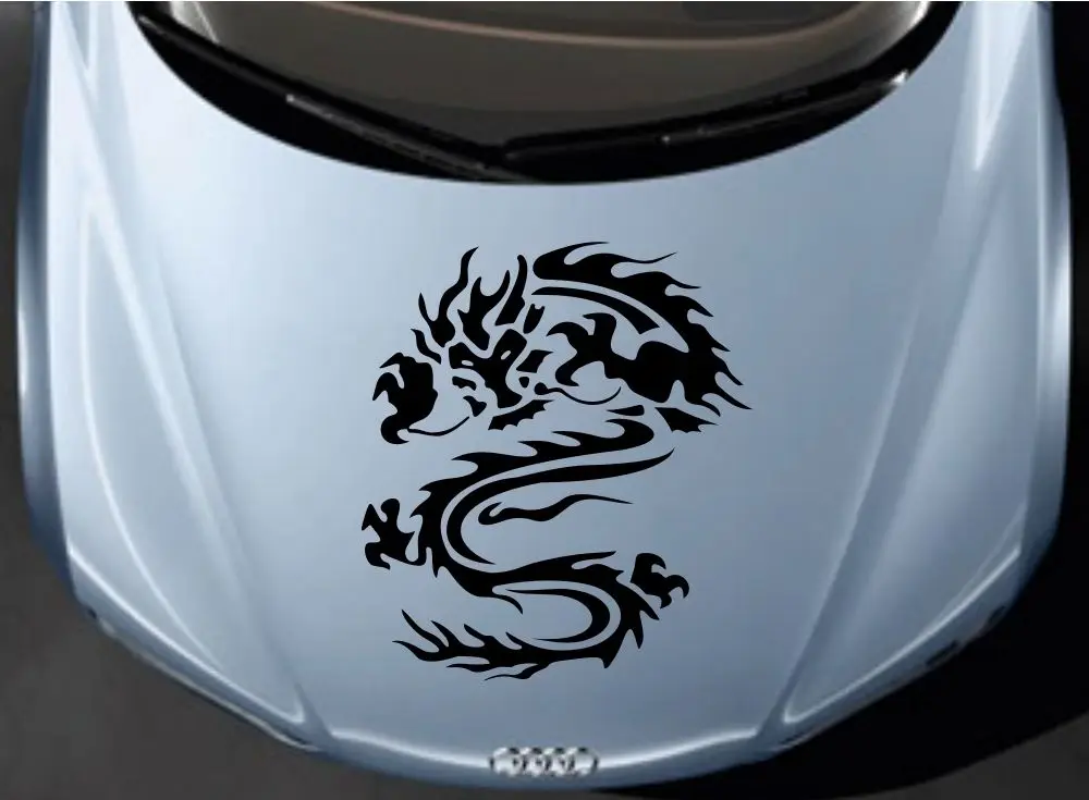 Car Styling for Car Trible Dragon Hood decals Vinyl Graphics Roof Decor