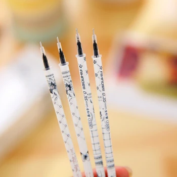 

20Pcs/Lot New Elegant Orchid Pattern Gel Ink Refill Pen Replace School Office Supply Escolar Papelaria H1595