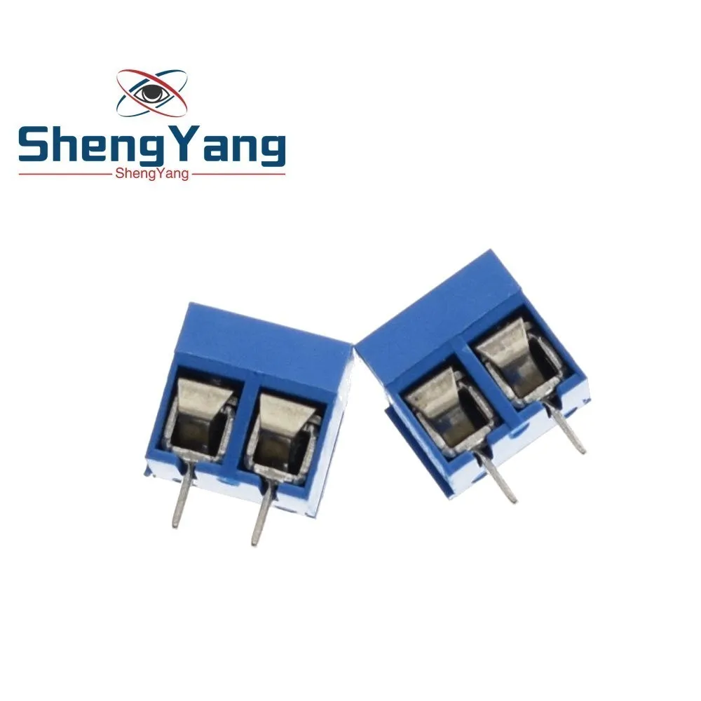 

ShengYang 10pcs 5.08-301-2P 301-2P 50PCS 2 Pin Screw Terminal Block Connector 5mm Pitch