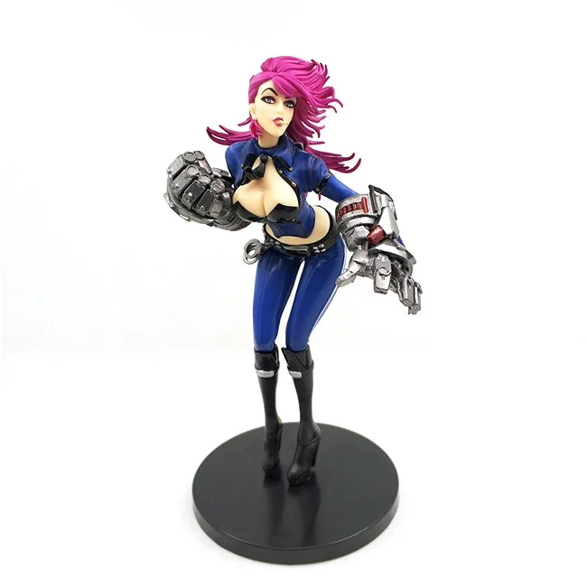 

ELBCOS TV game Piltover Enforcer Vi Middle 22cm/8.9" Boxed PVC Collection Model Action Toys Figures doll