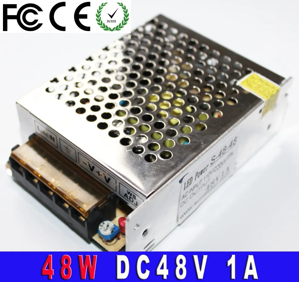 48V dc Switch power supply 1A Driver For LED Light Strip Display Factory Supplier ac100-240v to dc48V 48W Power adapter