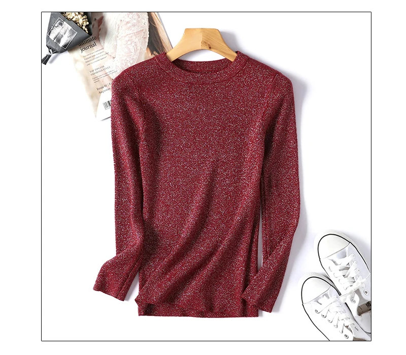 O-neck Knitted Sweater Long Sleeve Pullovers Women Autumn Pullover Feminino Solid Slim Elasticity Ladies Sweaters Winter 2018    (11)