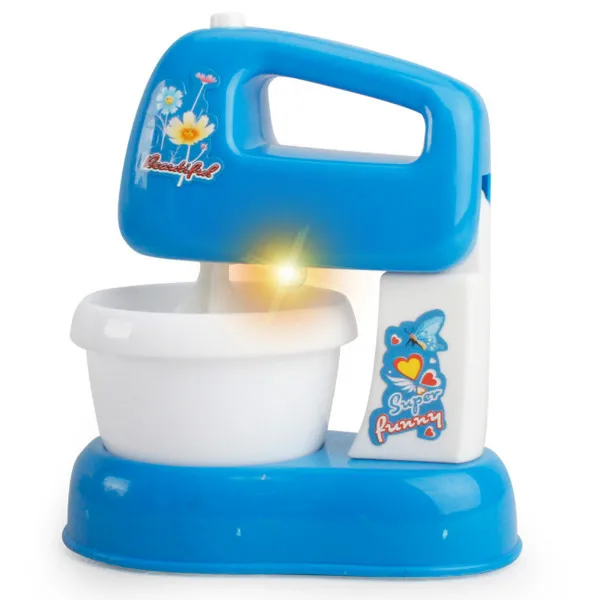 Бытовая техника дети ролевые игры Электрический чайник/микроволновая печь развивающий набор игрушечной посуды для детей девочек мальчиков Игрушка - Цвет: Mixer Blue