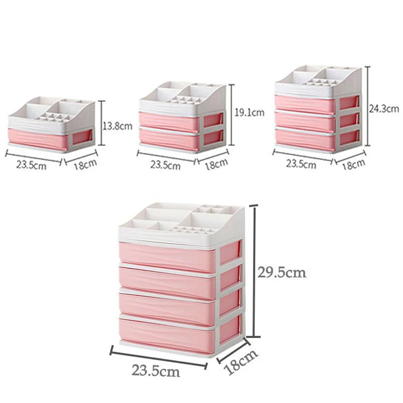 

Plastic Cosmetic Drawer Makeup Organizer Makeup Storage Box Container Desktop Sundry Storage Case