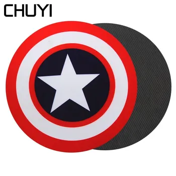 

Gaming Mouse Pad Captain America Shield Pattern Ergonomic Mutispandex Mousepad Gamer Mouse Mat For Wireless Mouse Iron Man Fans