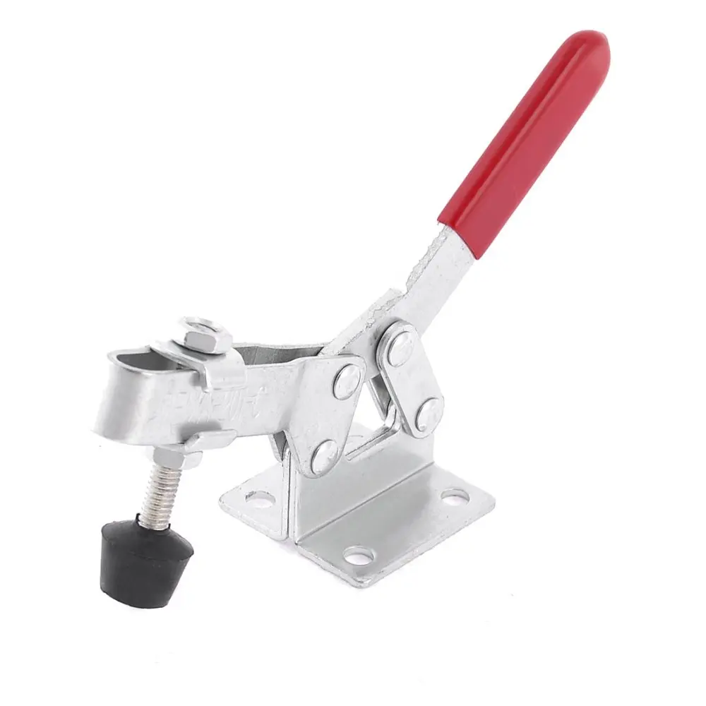 

UXCELL Hot Sale 182Kg 401 Lbs U Shaped Bar Flange Base Horizontal Type Toggle Clamp 201C Red
