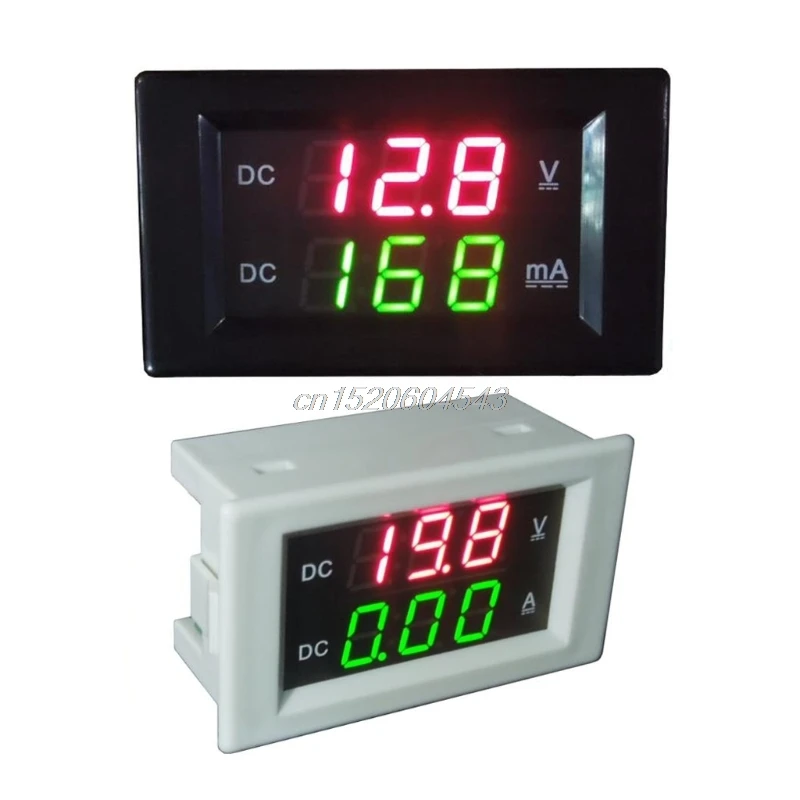

DC 600V 20A Dual Digital Voltmeter Ammeter Volt Amp Tester Gauge Meter Red+Green LED R09 Drop ship