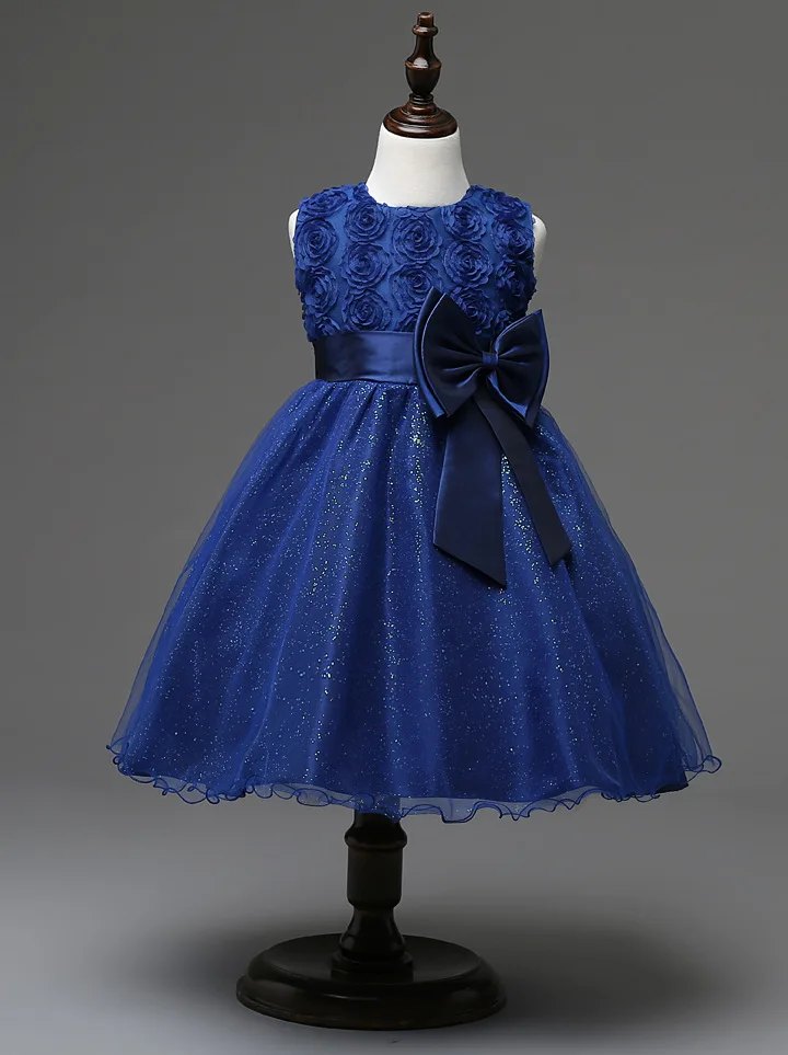 midnight blue flower girl dresses