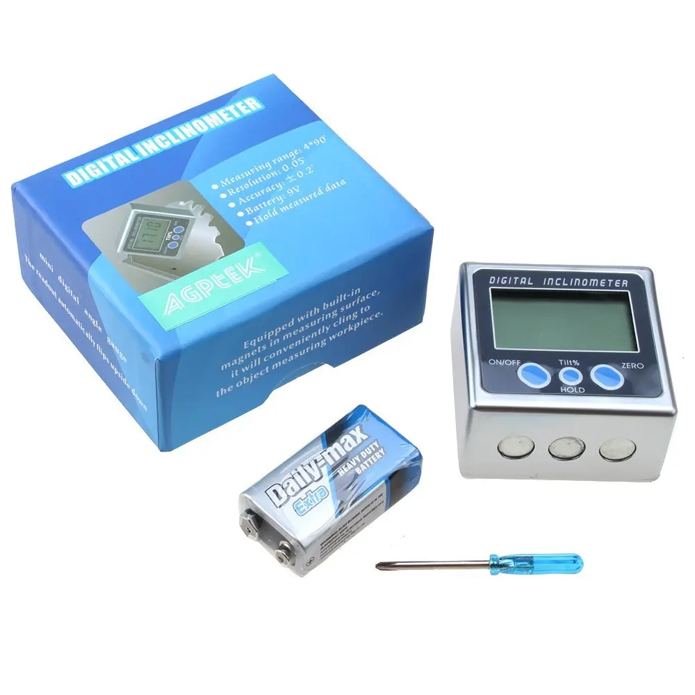 

JFBL Hot 0.05 Degree Digital Angle Cube Gauge Electronic Gauge Sea Level Protractor Magnetic Base