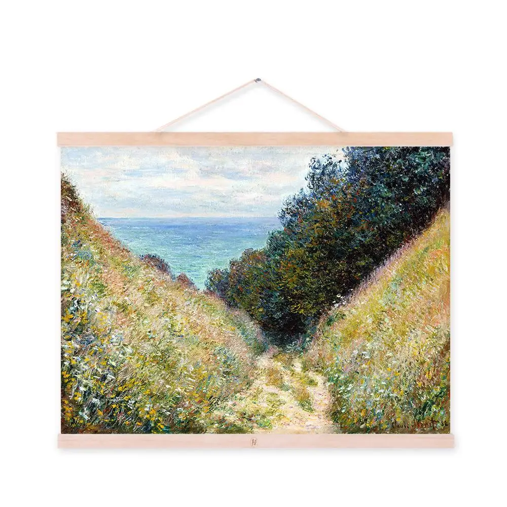 

Claude Monet Modern Impressionist Blue Sea Poster Prints Original Green Landscape Canvas Oil Paintings Bedroom Wall Art Gifts