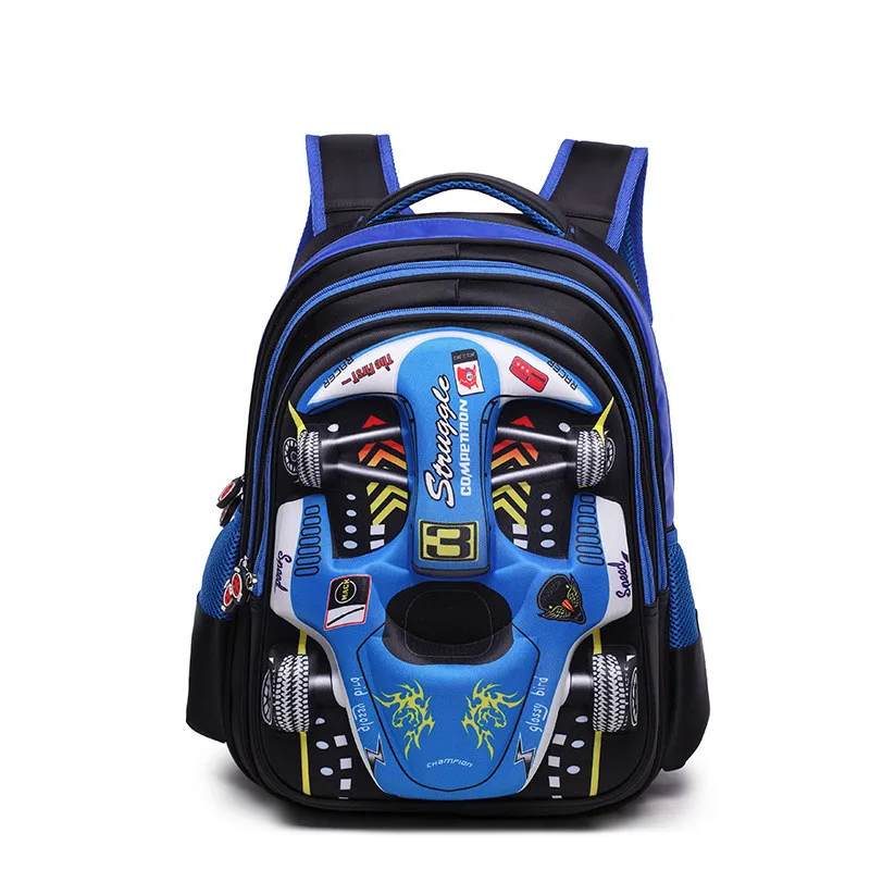 babay Backpack Children 3D Car School bags boys kindergarten Schoolbag Primary school Backpack Kids Satchel Mochila Infantil Zip