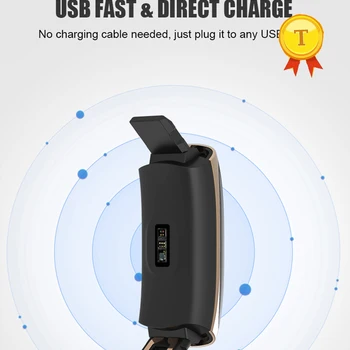 

2018 Waterproof Smart Band usb charging smart Wristband HRV SPO2 Monitor Pedometer Sleep Monitor multi-sports mode SmartWatch