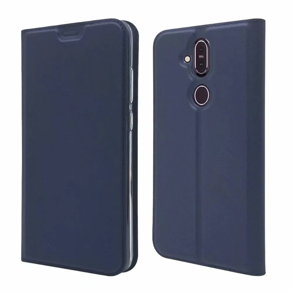 Для Nokia 8,1/Nokia 7,1 Бумажник кожаный чехол Магнитный Тонкий Книга Стенд карты защитный в виде ракушки телефон Обложка