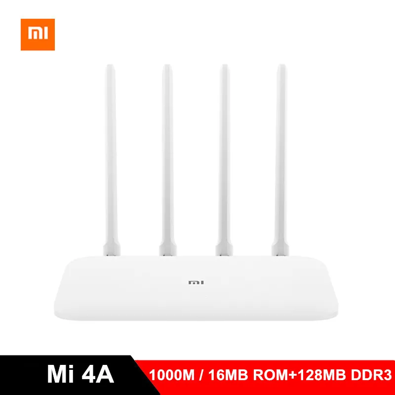 

Xiaomi Mi Router 4A Gigabit Version 2.4GHz 5GHz WiFi 1167Mbps WiFi Repeater 128MB DDR3 4 Antennas Network Extender English Ver