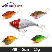 CRANK BAITS 1PCS 15G Hard VIB Lures 5CM Fishing Bait Treble Hooks Sinking Fishing Vibration For All Water Levels wobblers Hooks CRANK BAITS 1PCS 15G Hard VIB Lures 5CM Fishing Bait Treble Hooks Sinking Fishing Vibration For All Water Levels wobblers Hooks