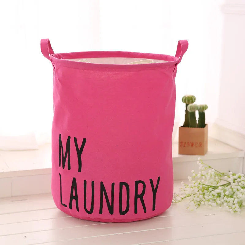 New Color Storage Bucket For Home Storage Bag Fabric Hamper Basket Debris Storage Laundry Storage Basket