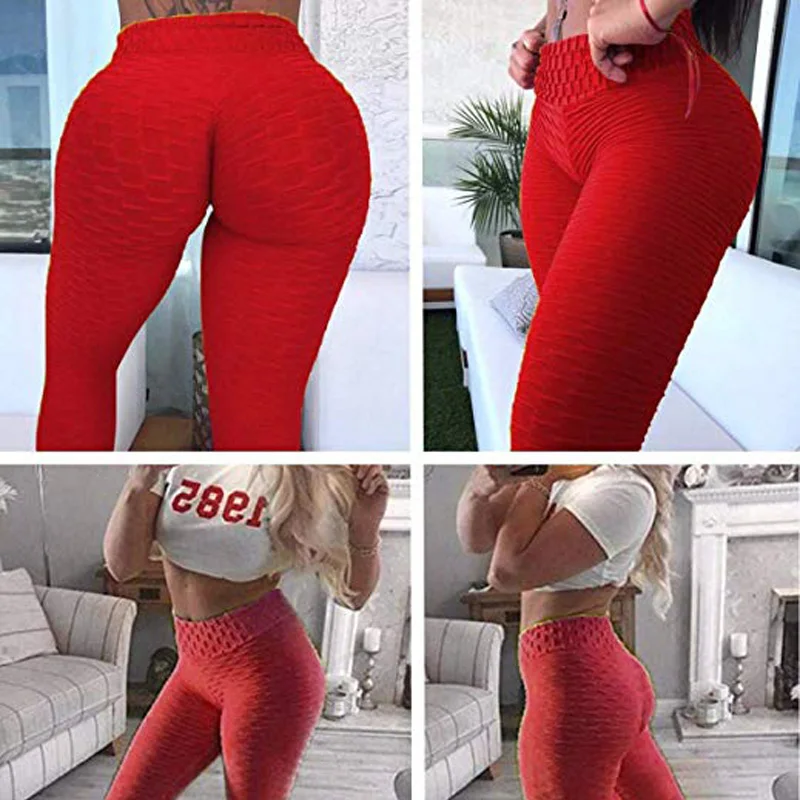 High Waisted Push Up Leggings - Anti-Cellulite Workout Leggings for Women - Black Fitness Leggings by Modis Sportleggings image 4