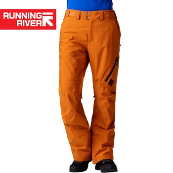 

RUNNING RIVER Brand Winter Men Ski Pants Size S - XL Waterproof Windproof Warm Snow Man Outdoor Sports Pants #O7476N