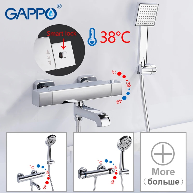Preise GAPPO Badewanne Armaturen thermostat dusche wasserhahn bad badewanne wasserhahn wasserhähne wasserfall dusche kopf set bad dusche mixer set