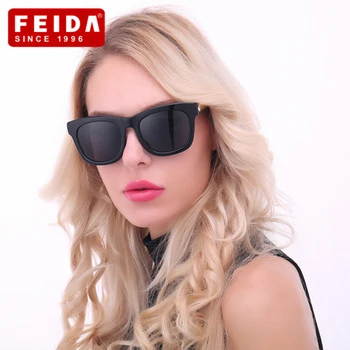 

FEIDA Brand Cat Eye Men Women Sunglasses Polarized Eyewear Acetate Frame Fashion Cool Glasses Ladies Sunglasses UV400 TD0009