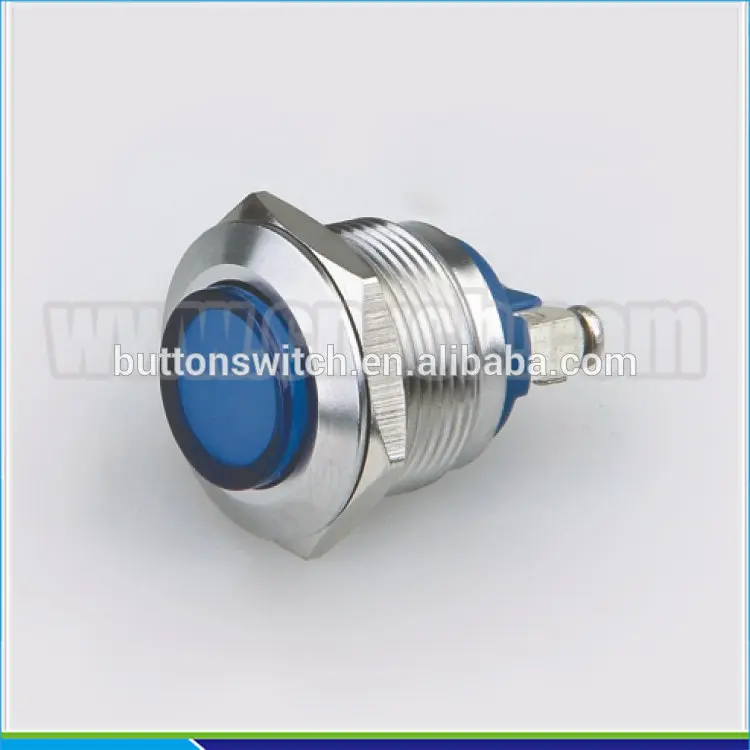 IN35 High round head 19mm waterproof stainless steel vandal proof led indicator 120v ip67