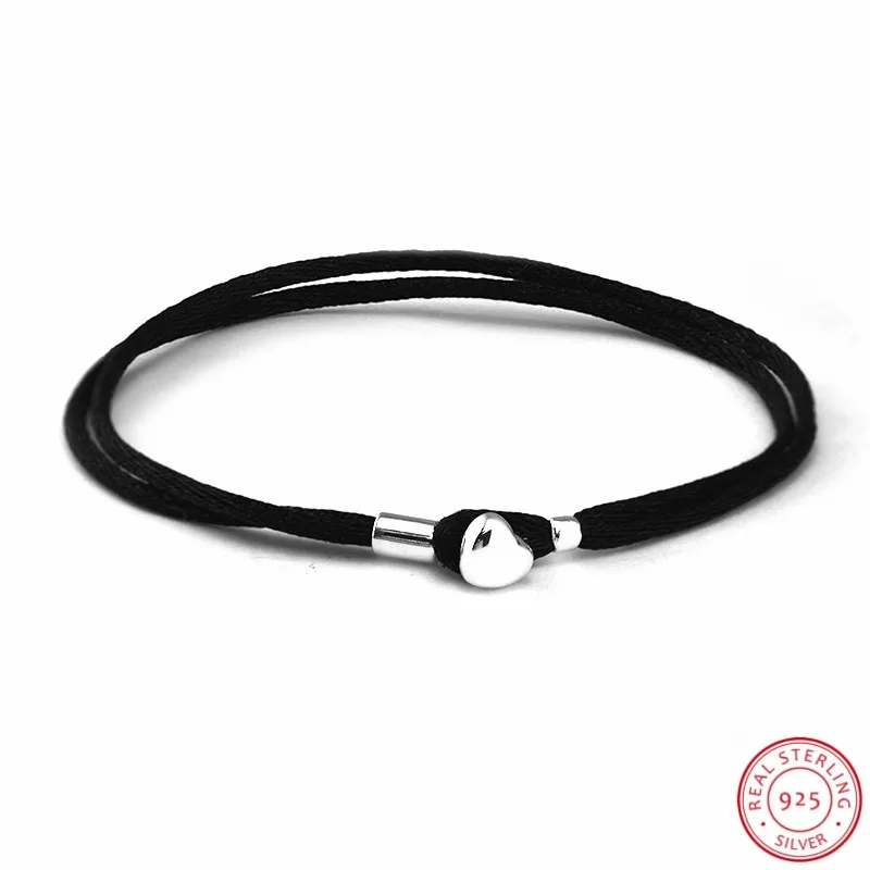 Браслеты женские из серебра 925 пробы с застежкой в форме сердца|bracelets for|bracelets for