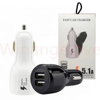 

Car charger QC 3.0 Fast Rapid Adaptive Car charger 5V 3A adapter charger for iphone for samsung s9 s8 s7