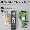 RAM 1G and 4G storage MSD338STV5.0 Intelligent Wireless Network TV Driver Board Universal Andrews LCD Motherboard + 7 Key Switch ► Photo 1/6