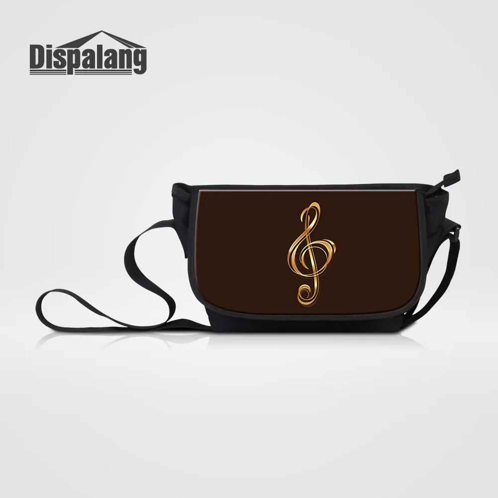 

Сумка-мессенджер Женская, тканевая, с принтом музыкальных нот