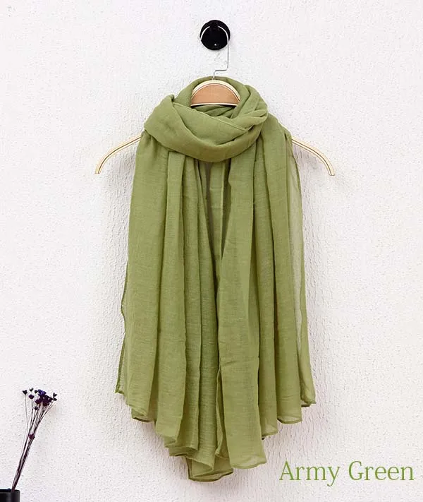 Шарфы оптом! Модный однотонный шарф из вискозы с принтом парео для пляжа Хиджаб Аксессуары для женщин 10 шт./лот - Цвет: 1