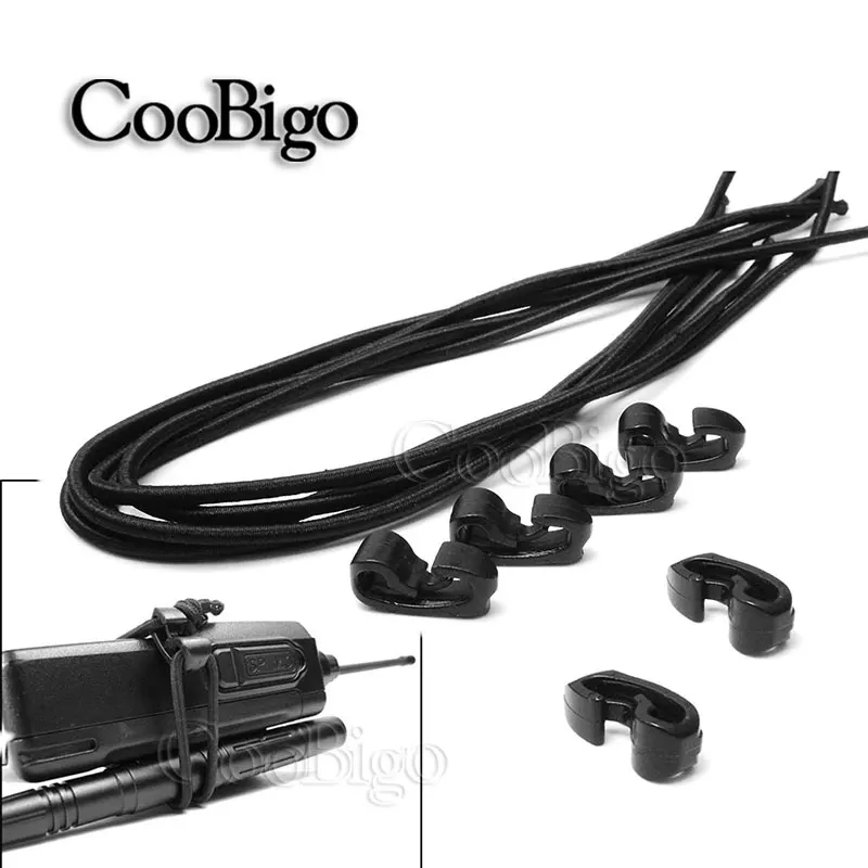 

10pcs Outdoor External Strapping Plastic Hook Rope Buckle Elastic Rope Cord Bungee Ties With Hook Outdoor Backpack Bag Parts